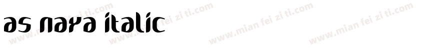 AS Naya Italic字体转换